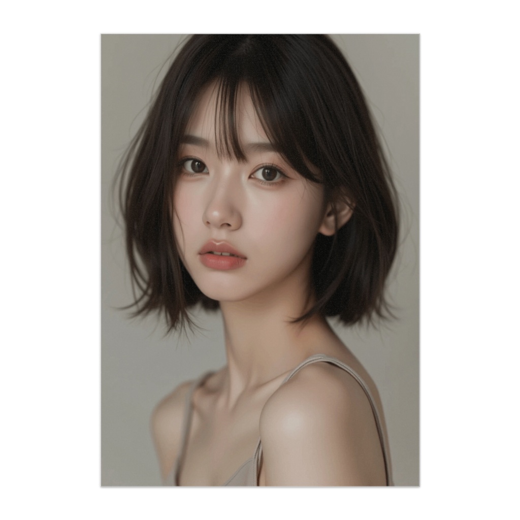 クレオパトラボブ横顔ポートレート02