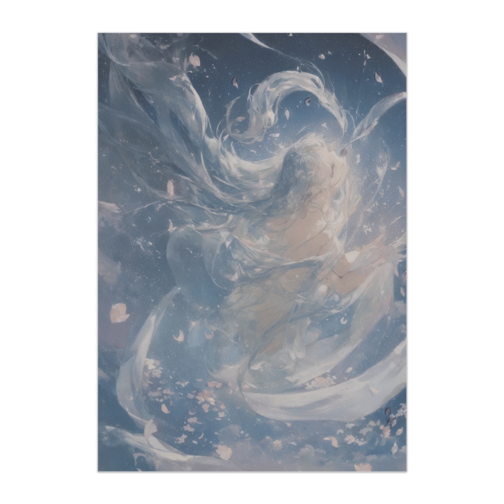 蒼空を巡る天女ファンタジーポスター