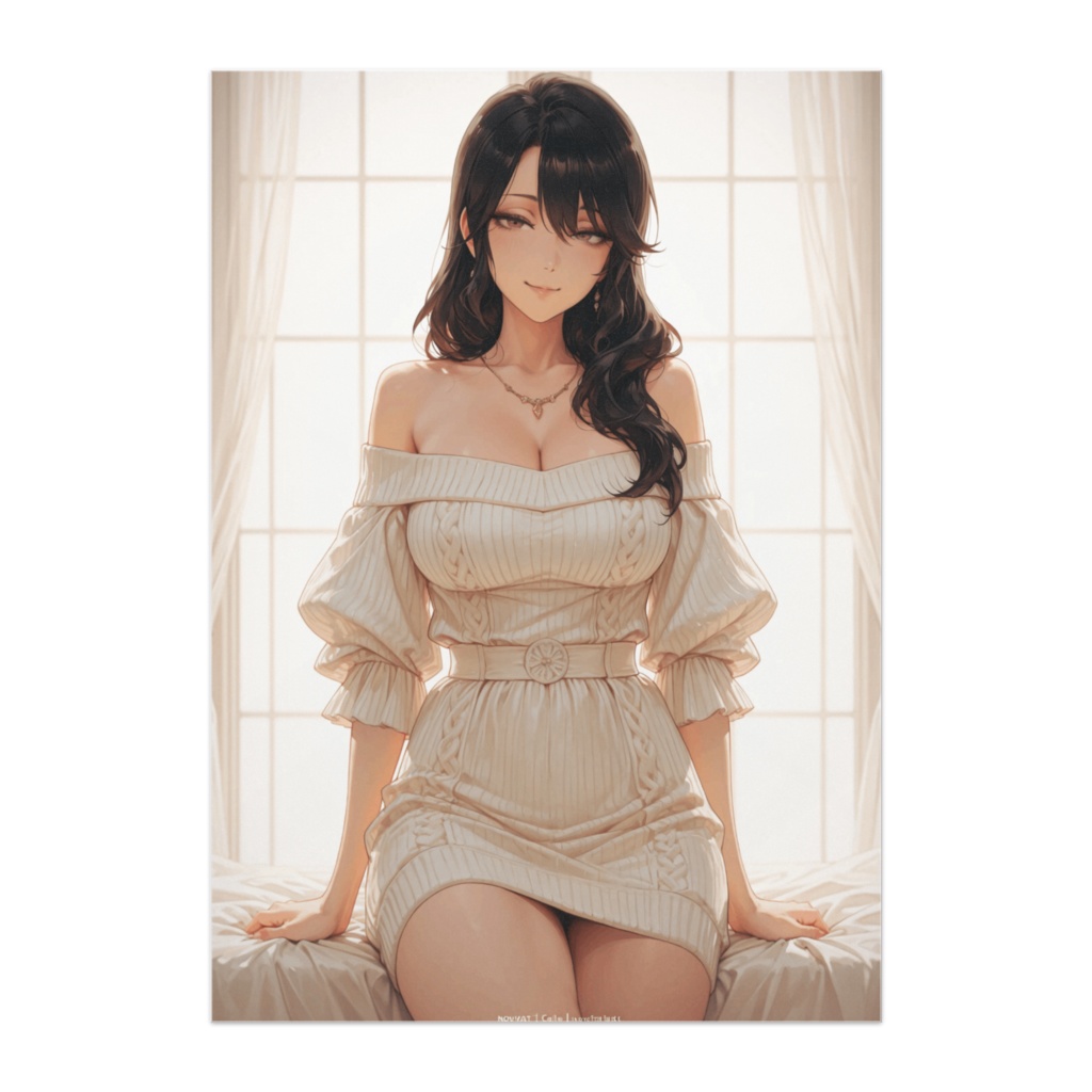 柔らかな光の大人女性ポスター