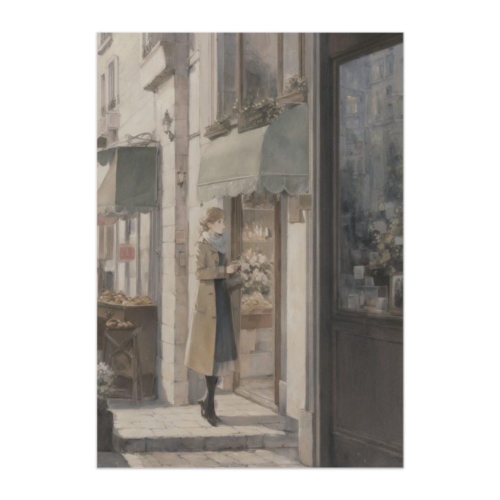 パリ街角の午後 ― パン屋の前で