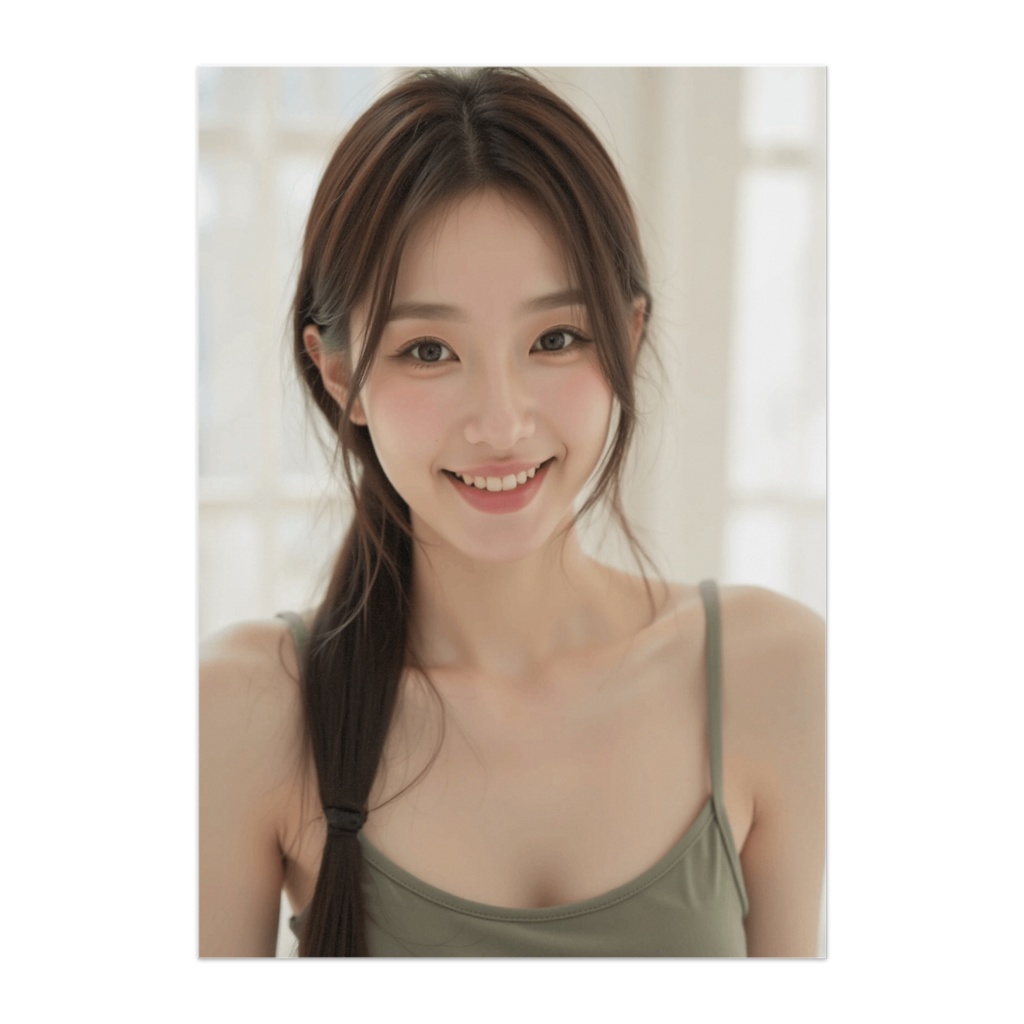 ナチュラルスマイル癒し美女ポスター