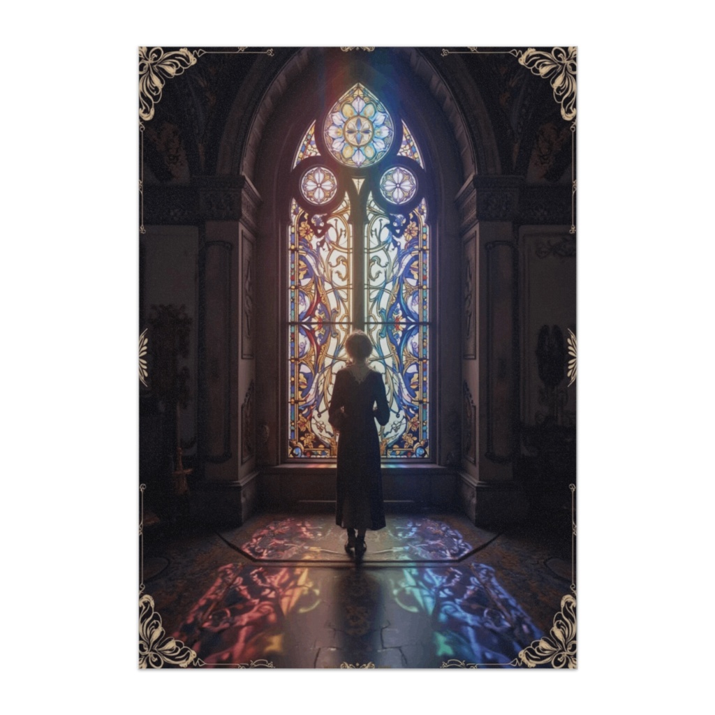 光のステンドグラス幻想ポスター