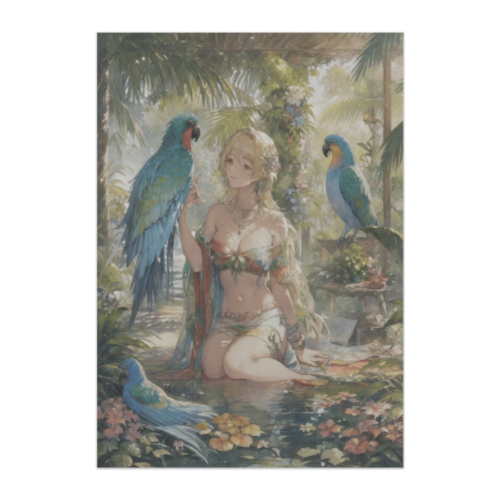 パロット・パラダイス・ミューズ ~極彩オウムと楽園の女性~