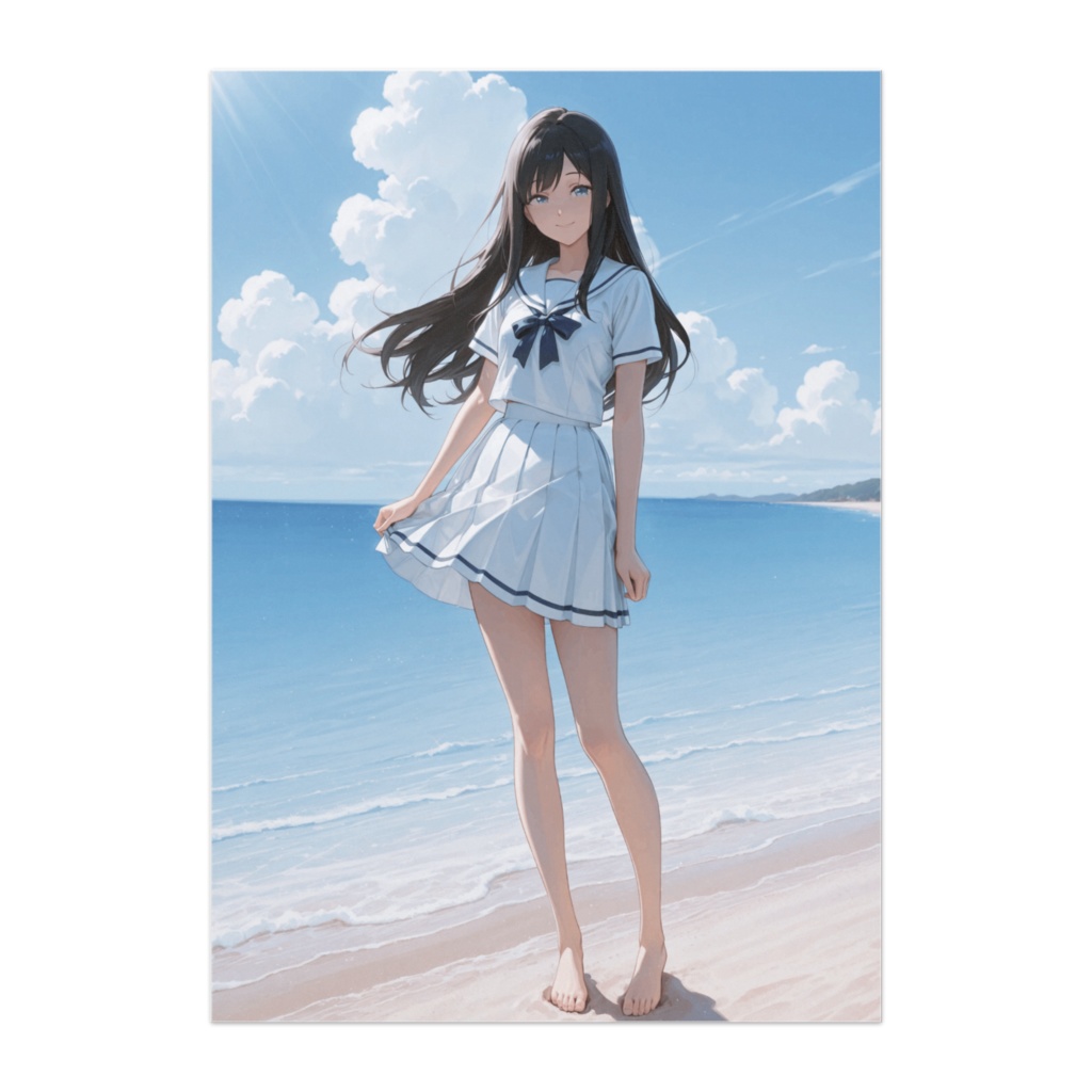 夏空のセーラーガール