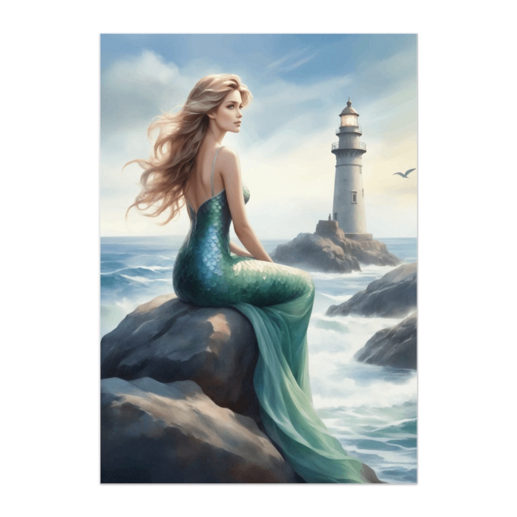 灯台を望む人魚 ― 海辺ファンタジーポスター