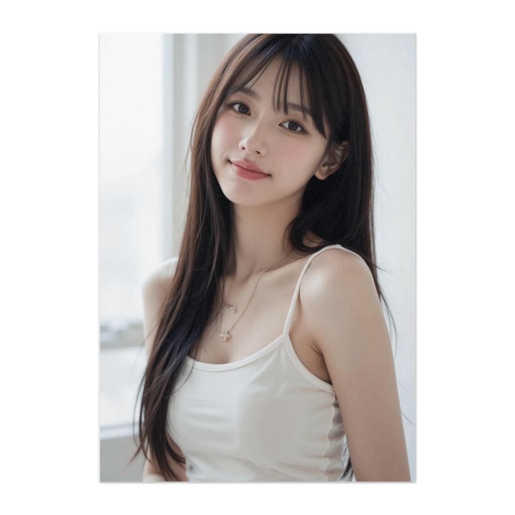 やわらかな朝の透明感ポートレート