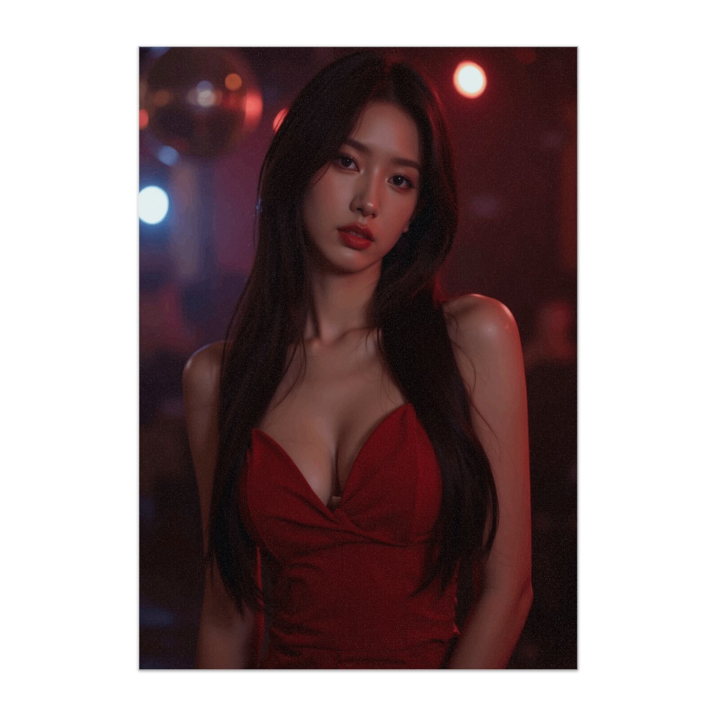 Neon Red Disco Queen