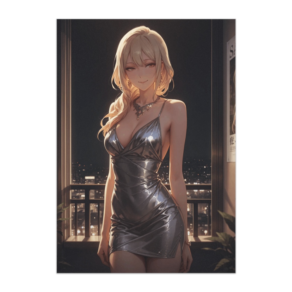 銀色に輝く夜 ― シティネオンポートレート