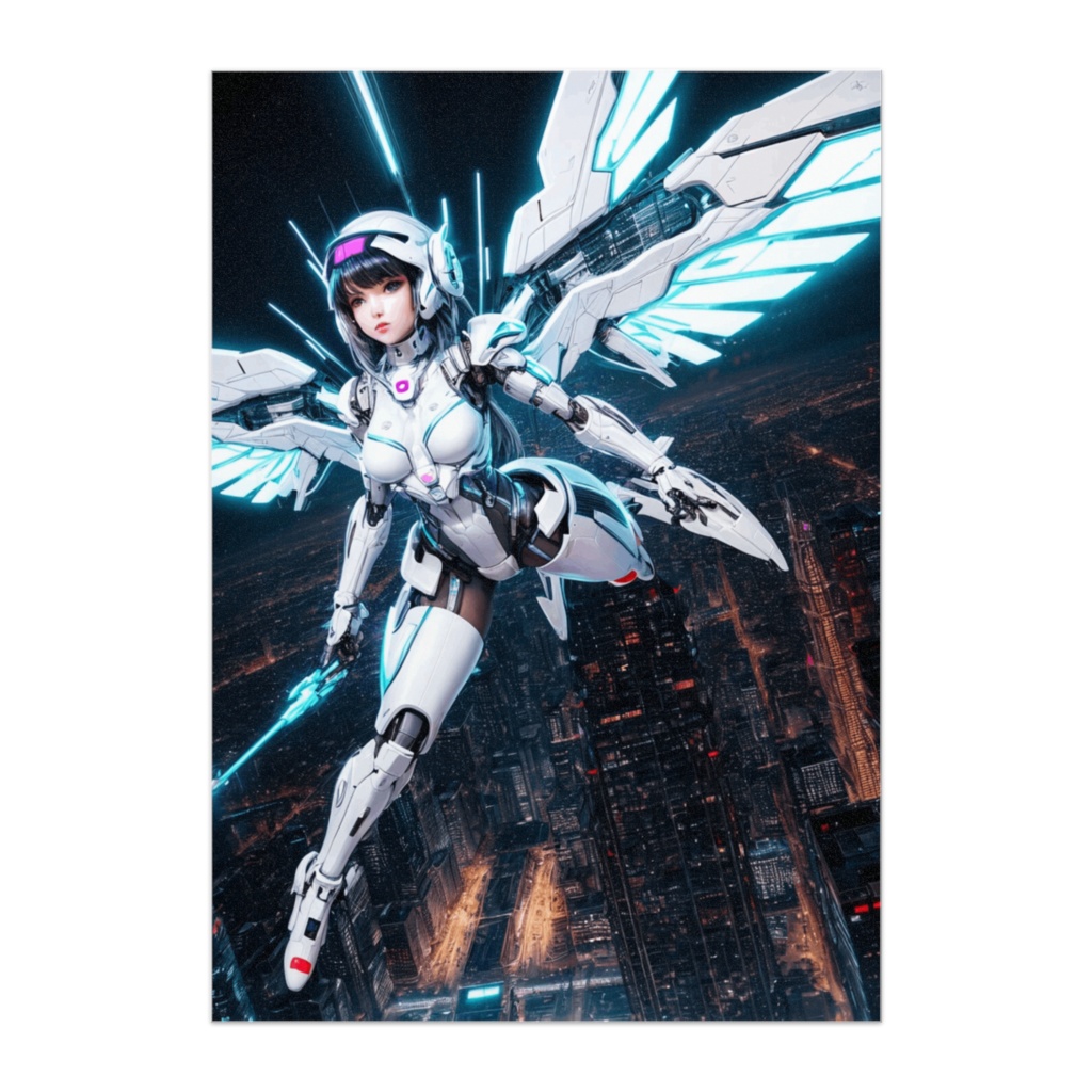 ネオン都市の白翼機兵