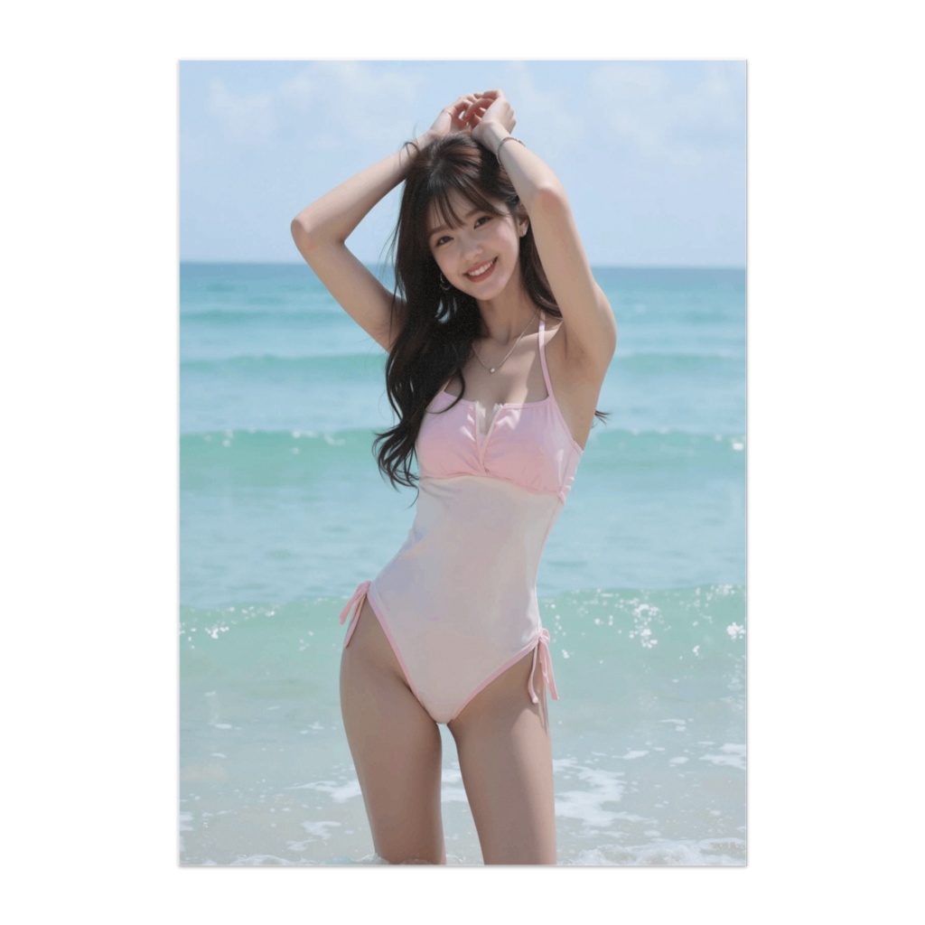 Soft Summer Smile – Pastel Beach Beauty