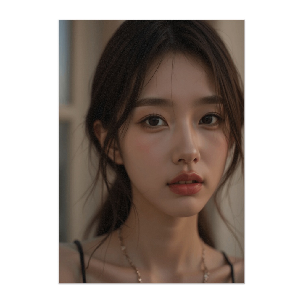 夕暮れ自然光ポートレート ― 透明感あふれる美しさ