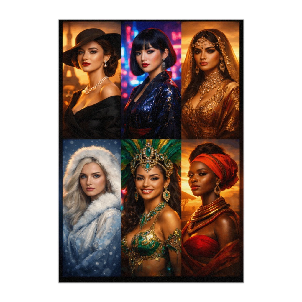 世界の美女アートコレクションポスター｜World Beauty Collection