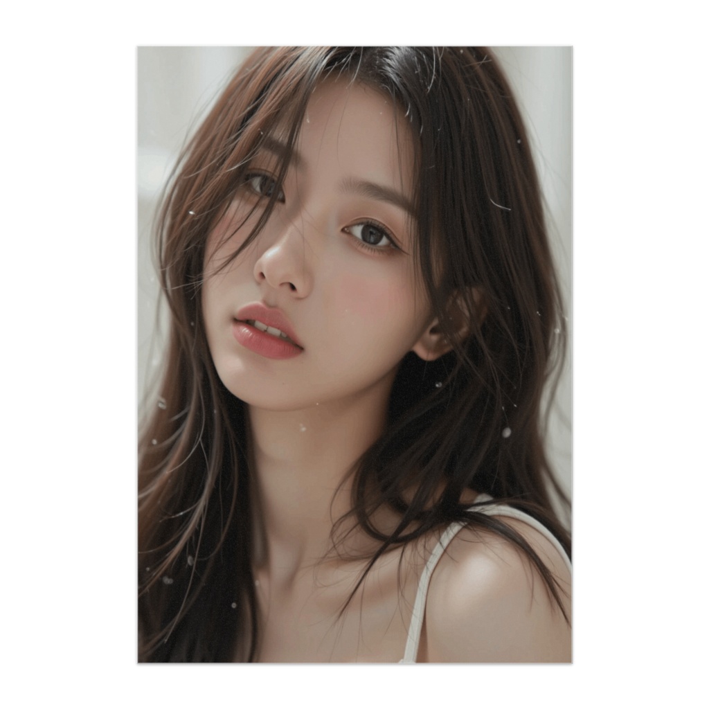 光粒きらめくエレガントポートレート