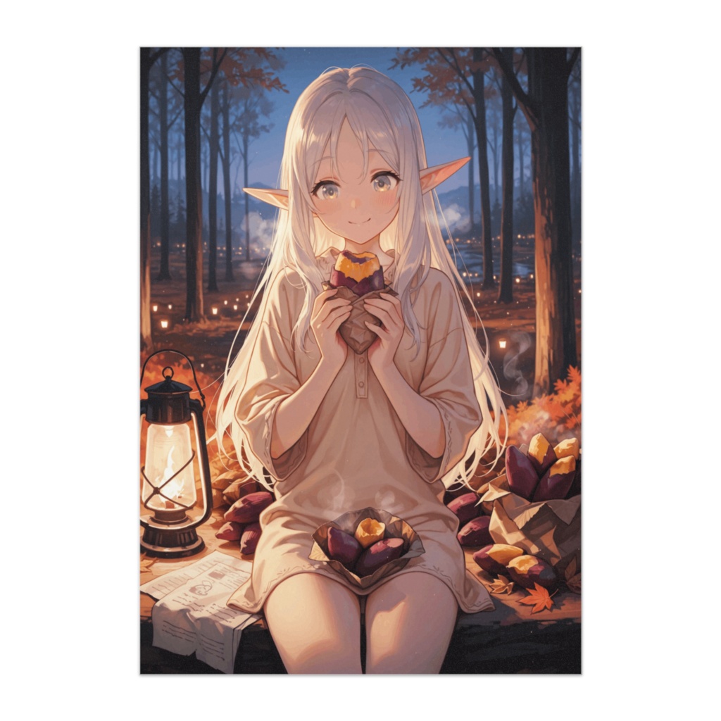 森のエルフとほくほく焼き芋