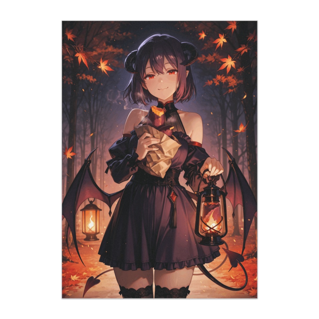 サキュバスと秋の焼き芋