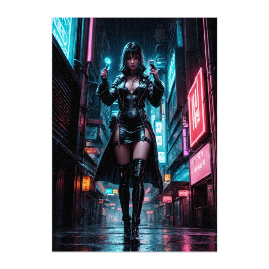 ネオン路地のサイバーハンター ― 雨の未来都市