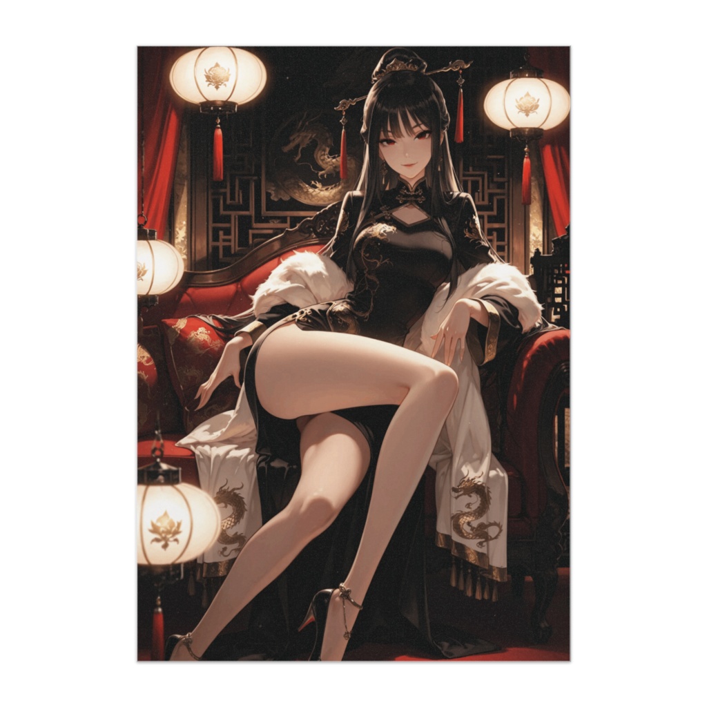 黒龍の女王 ― ダークオリエンタル幻想ポートレート