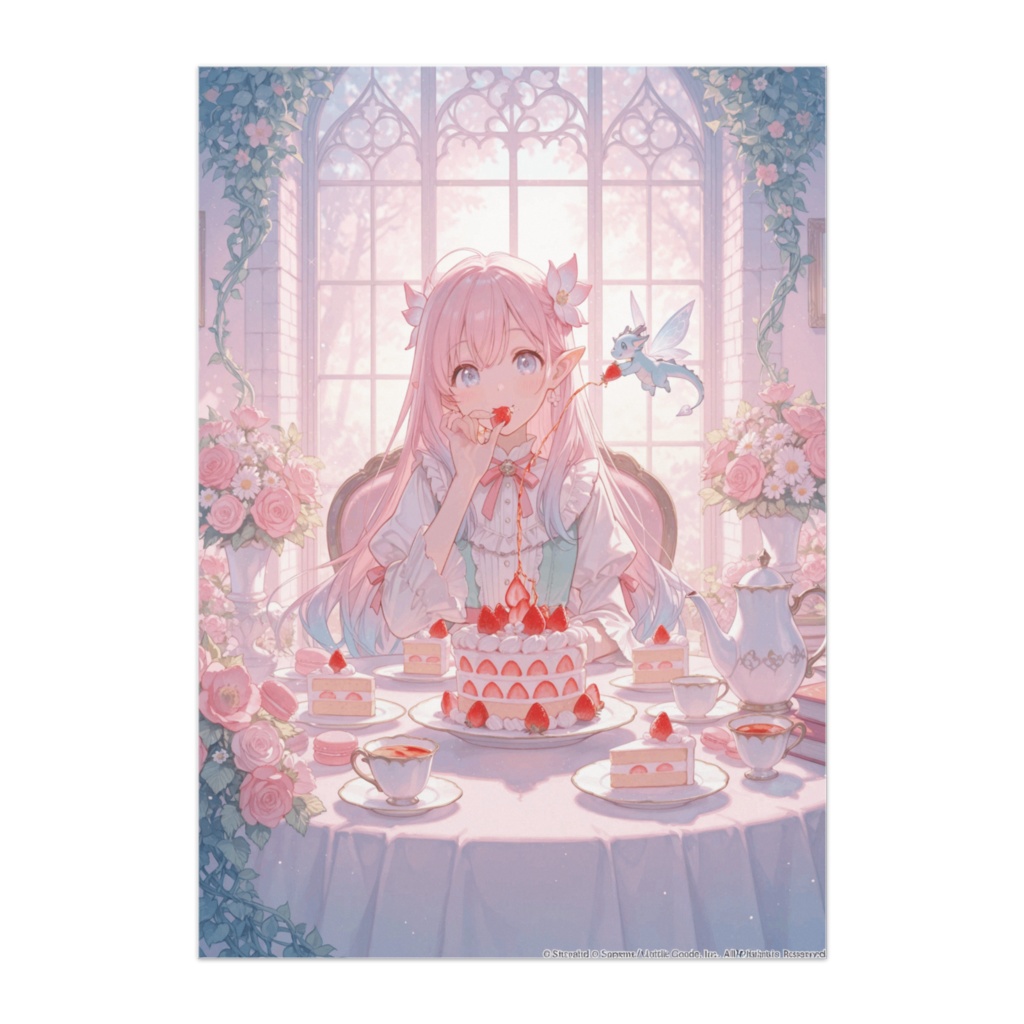 いちご妖精のティータイムポスター