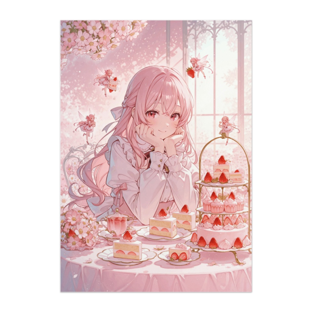 いちご妖精のティーパーティーポスター
