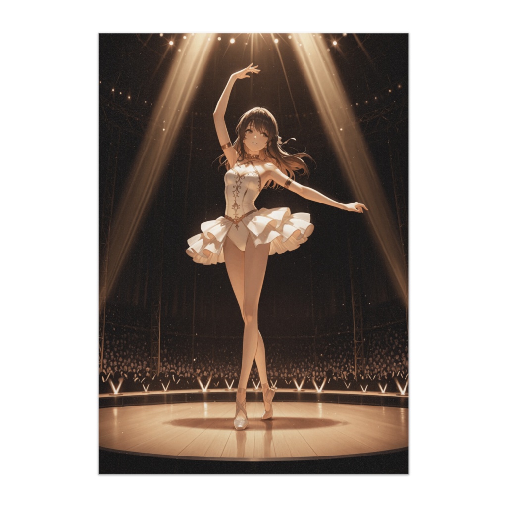 バレエオーディション ― スポットライトの舞台