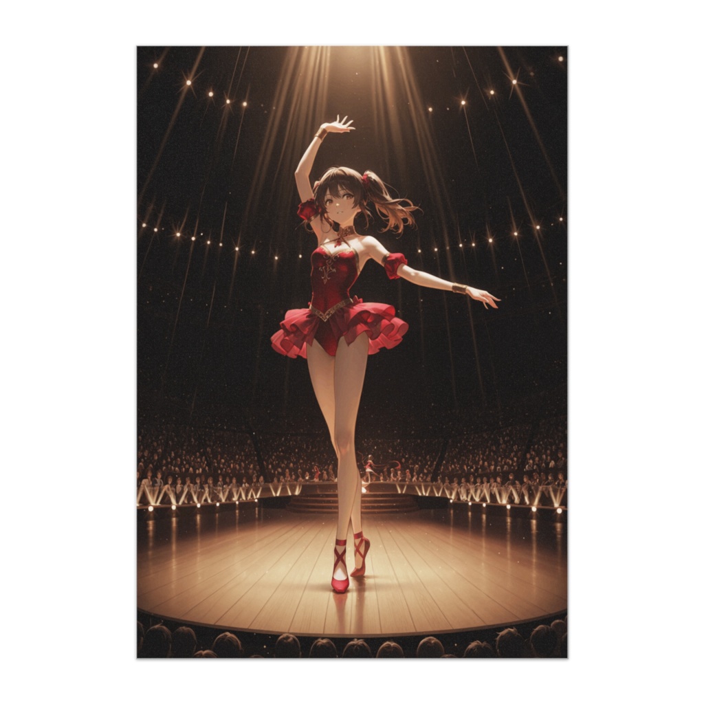 バレエオーディション ― 情熱の赤いバレリーナ