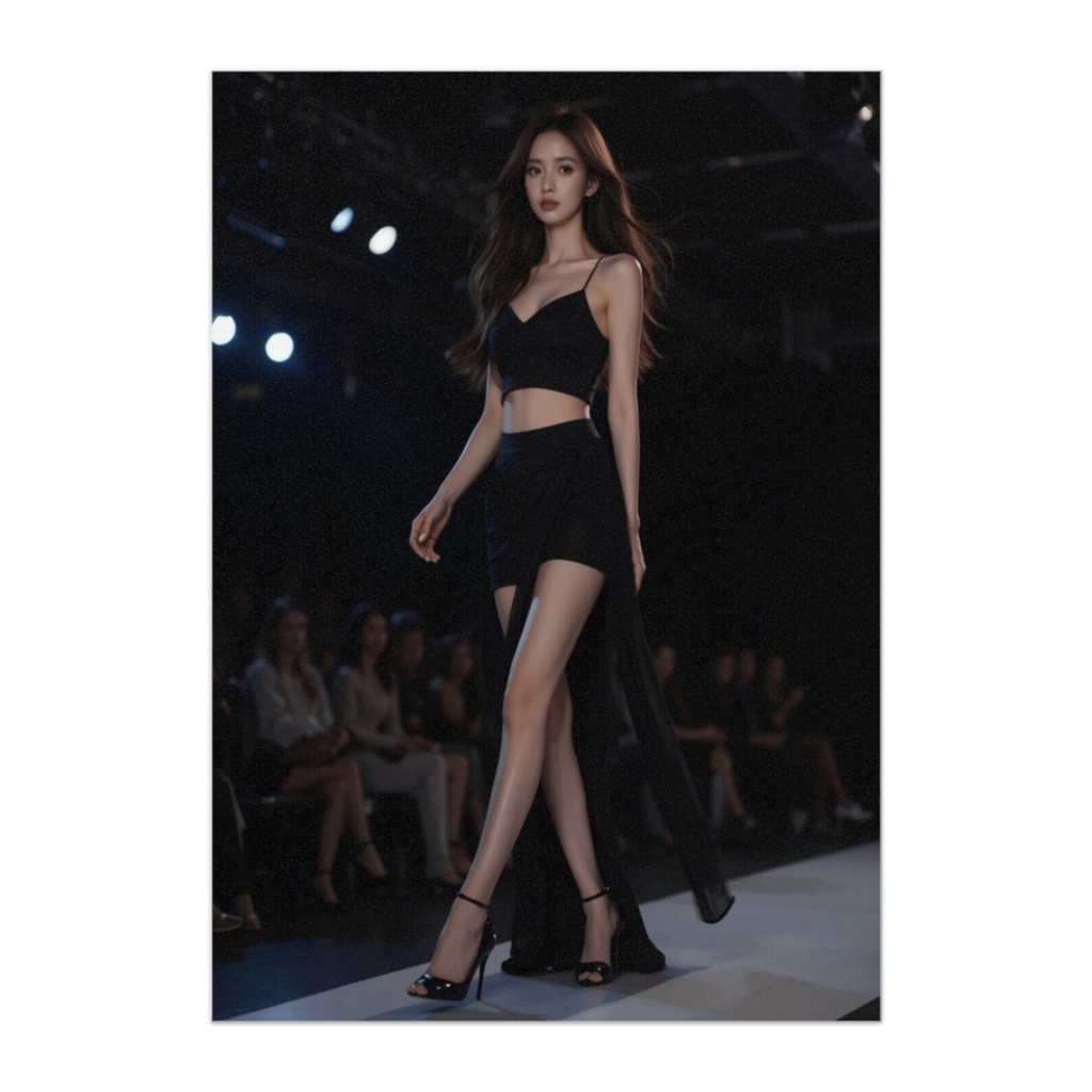 ランウェイモデル｜ブラックスリットの誘惑