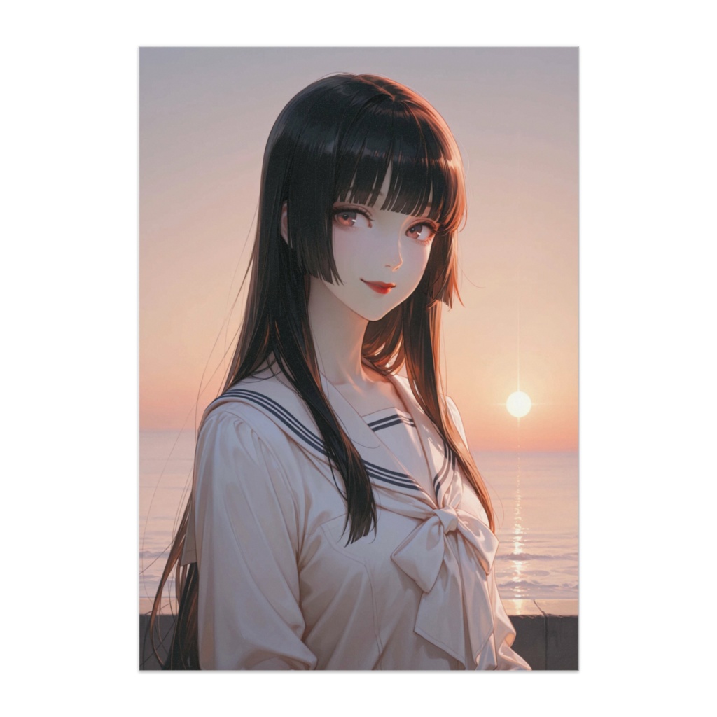 夕焼けに溶けるまなざし