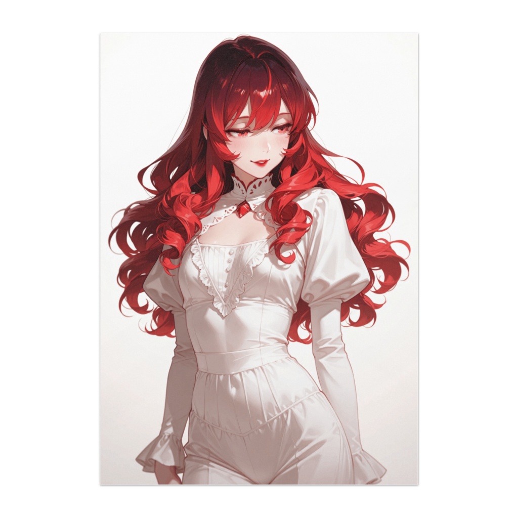 静かな誘惑 ― 赤髪ピエロの優雅な佇まい