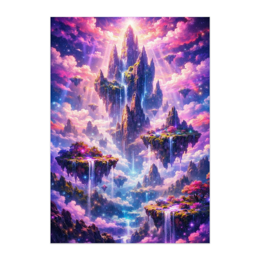 浮遊する幻想世界 ― 光に包まれた天空の王国