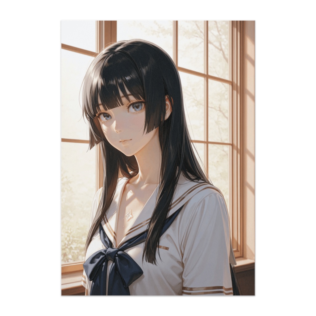 やさしい視線のセーラー少女 ― 姫髪スタイル