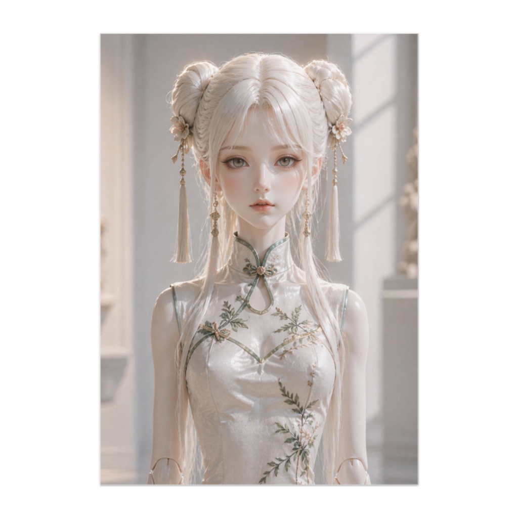 白チャイナドールドレス 正面美ポスター