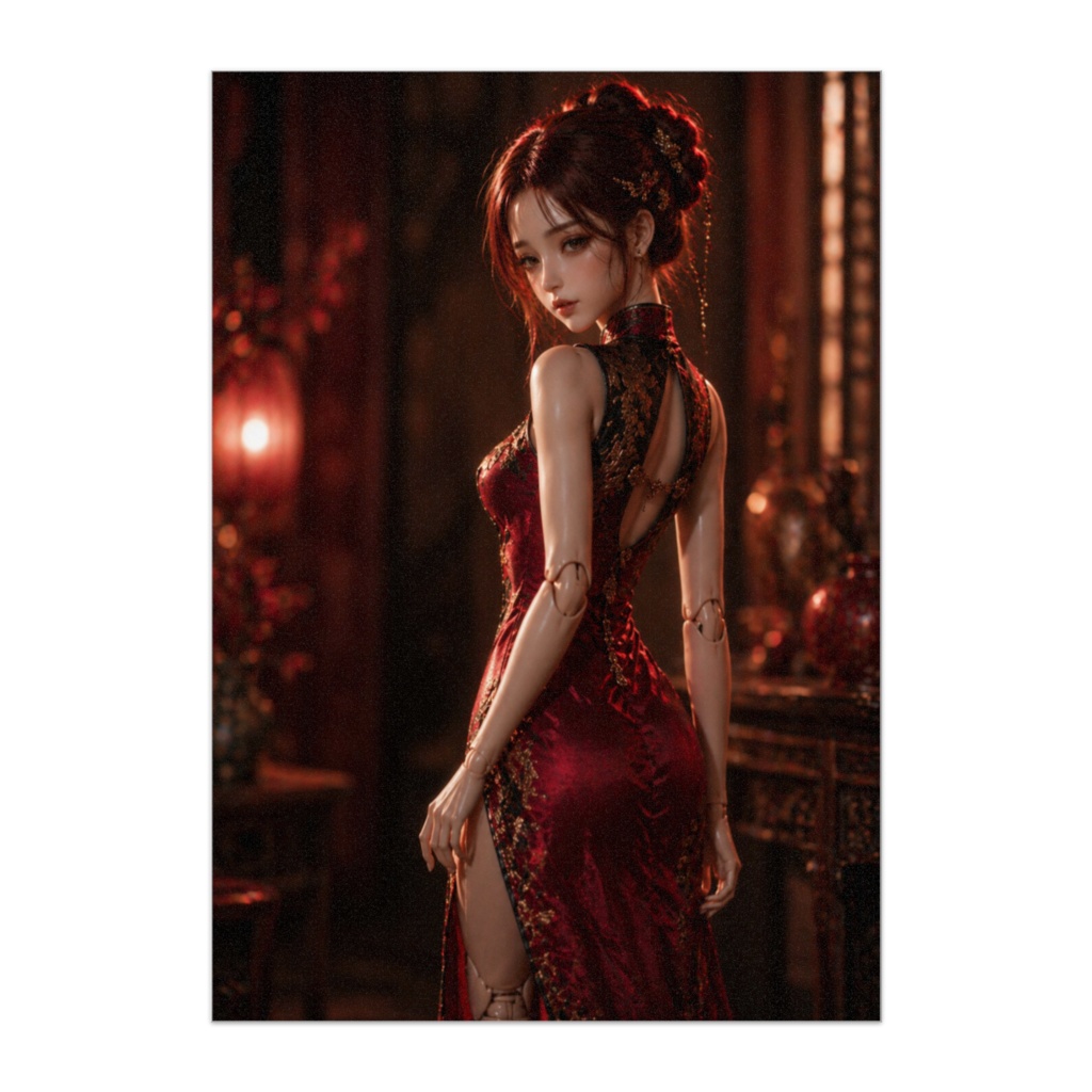 紅の余情 ― 振り返るチャイナドール