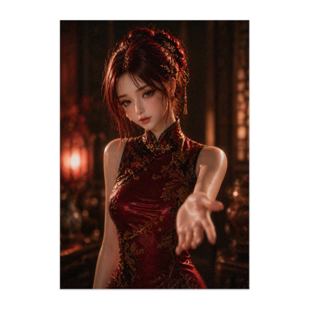 紅の誘い ― 手を差し伸べるチャイナドール