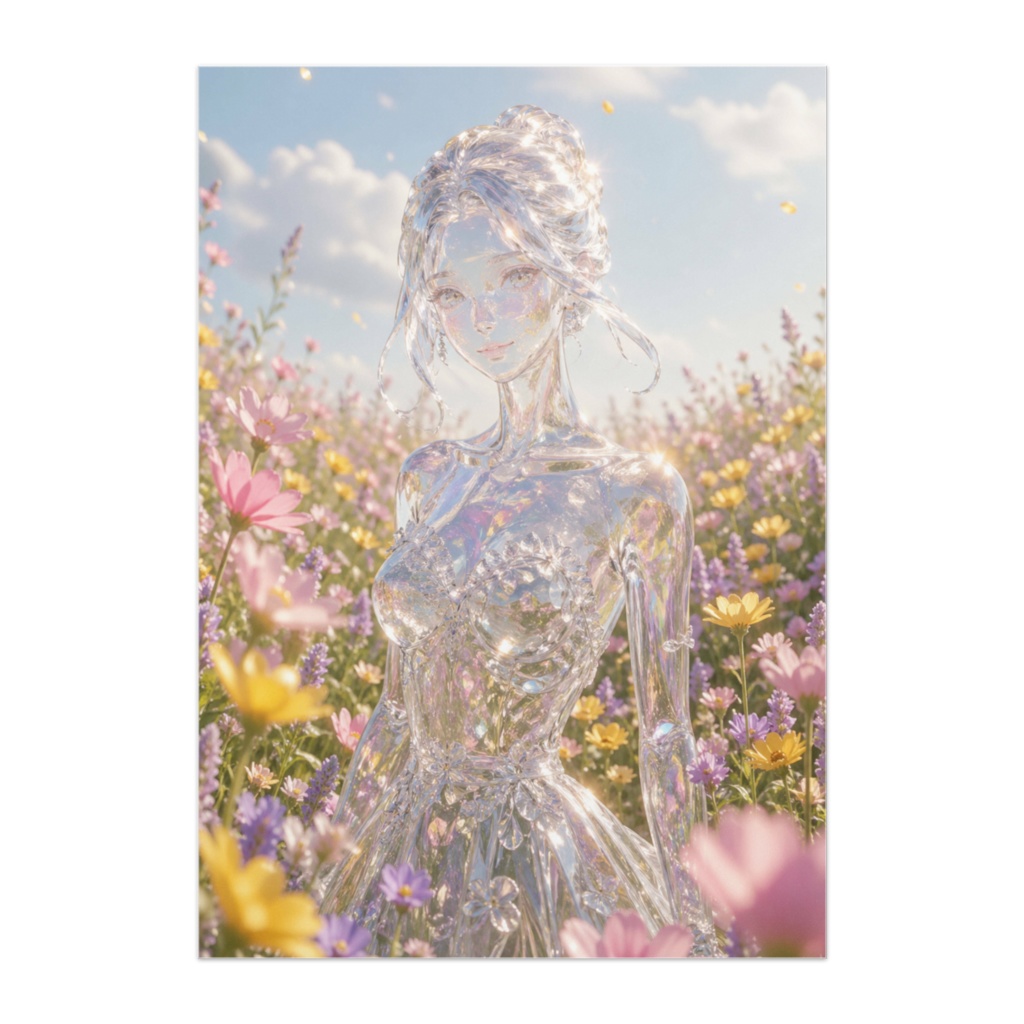 Glass Bloom Serenity ― 花と光に包まれる透明の存在