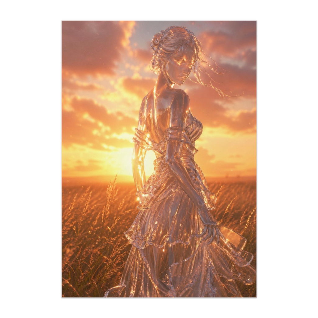 Glass Sunset Echo ― 夕焼けに溶ける最後の光