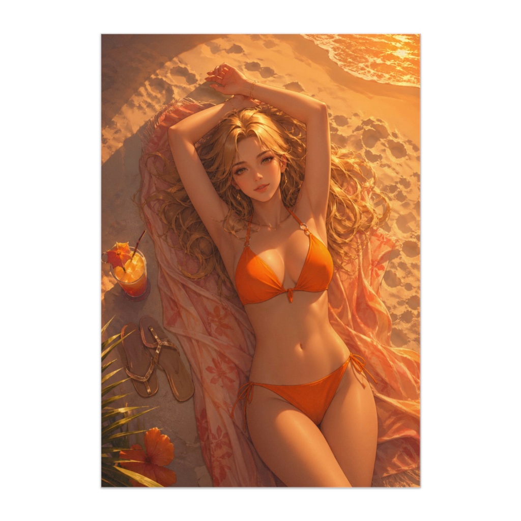 ゴールデン・サンセット（夕焼けに包まれる夏のひととき）