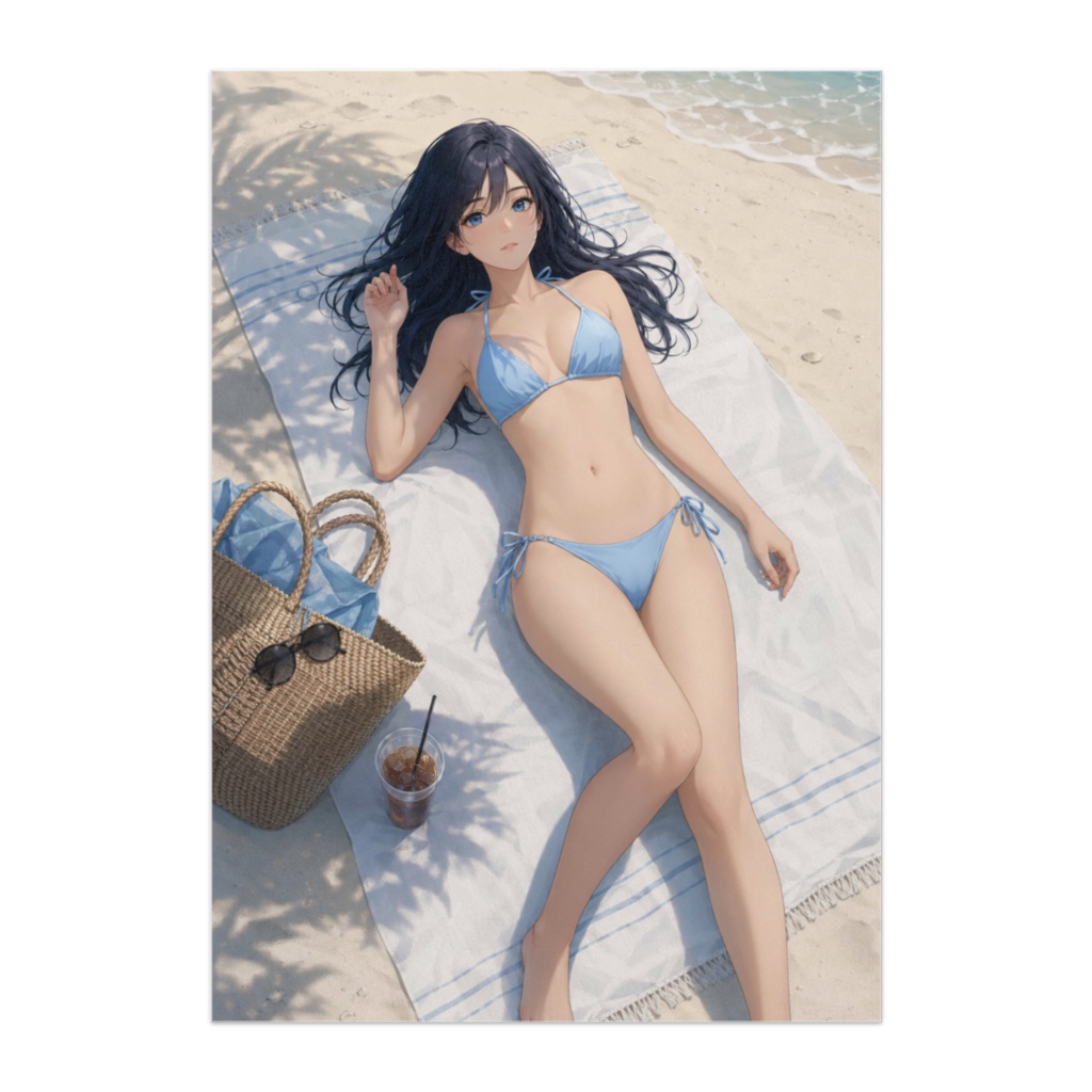 静かな海辺のひととき（ブルーサマー）