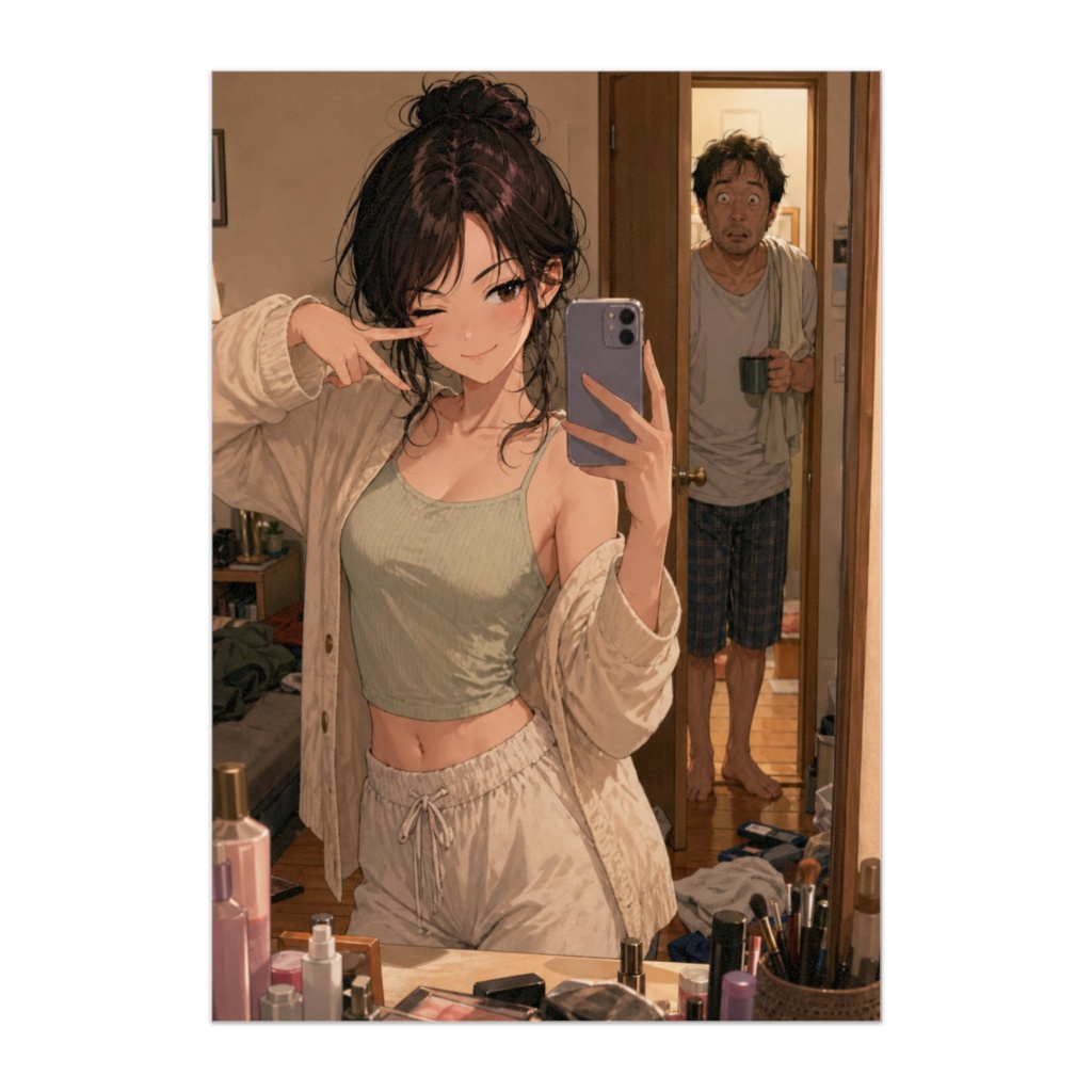 気づいてない主人公②｜父が固まっている瞬間