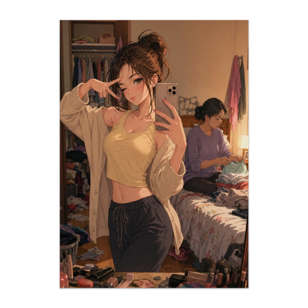 気づいてない主人公③｜母は完全スルー