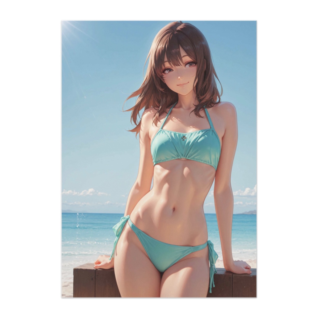 夏の光に包まれて – ビーチのひととき