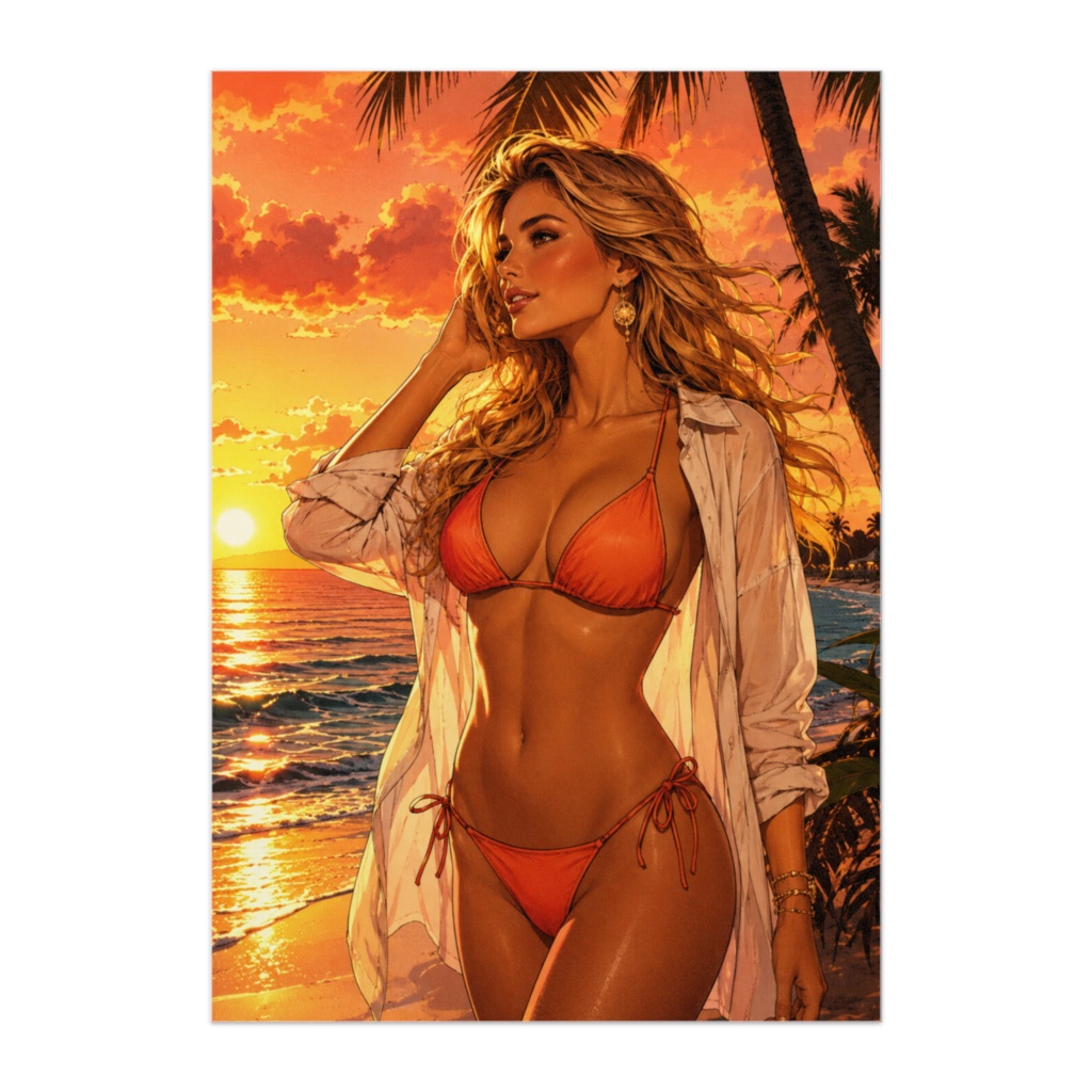 Golden Sunset Paradise