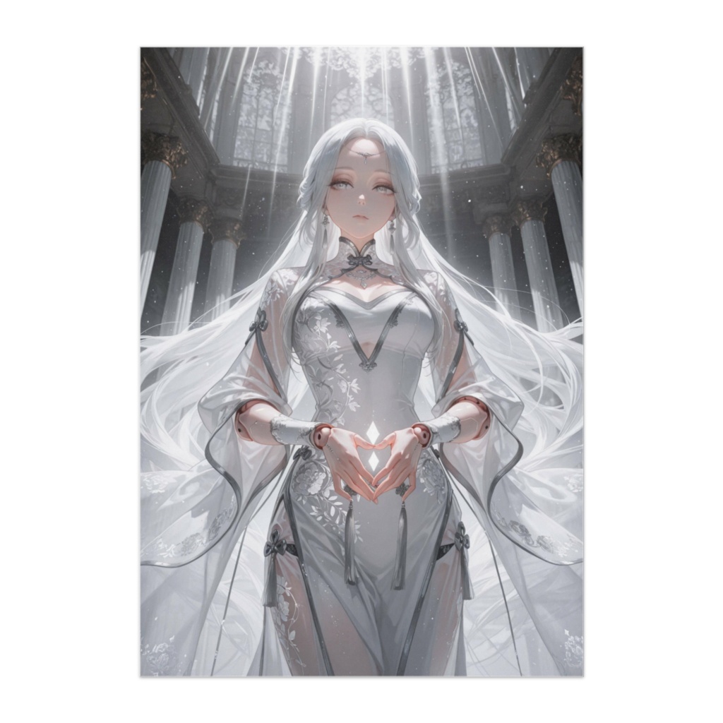白銀の祈り ― Crystal China Doll