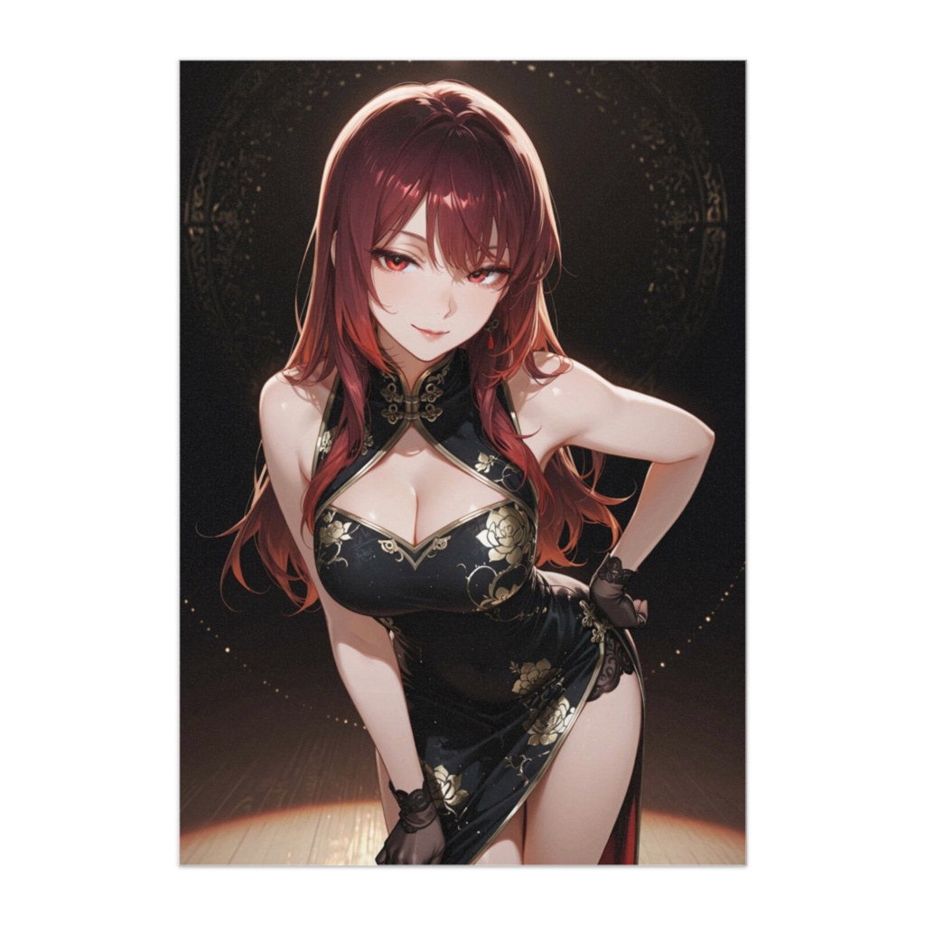 Crimson Elegance ― 紅蓮のチャイナポートレート