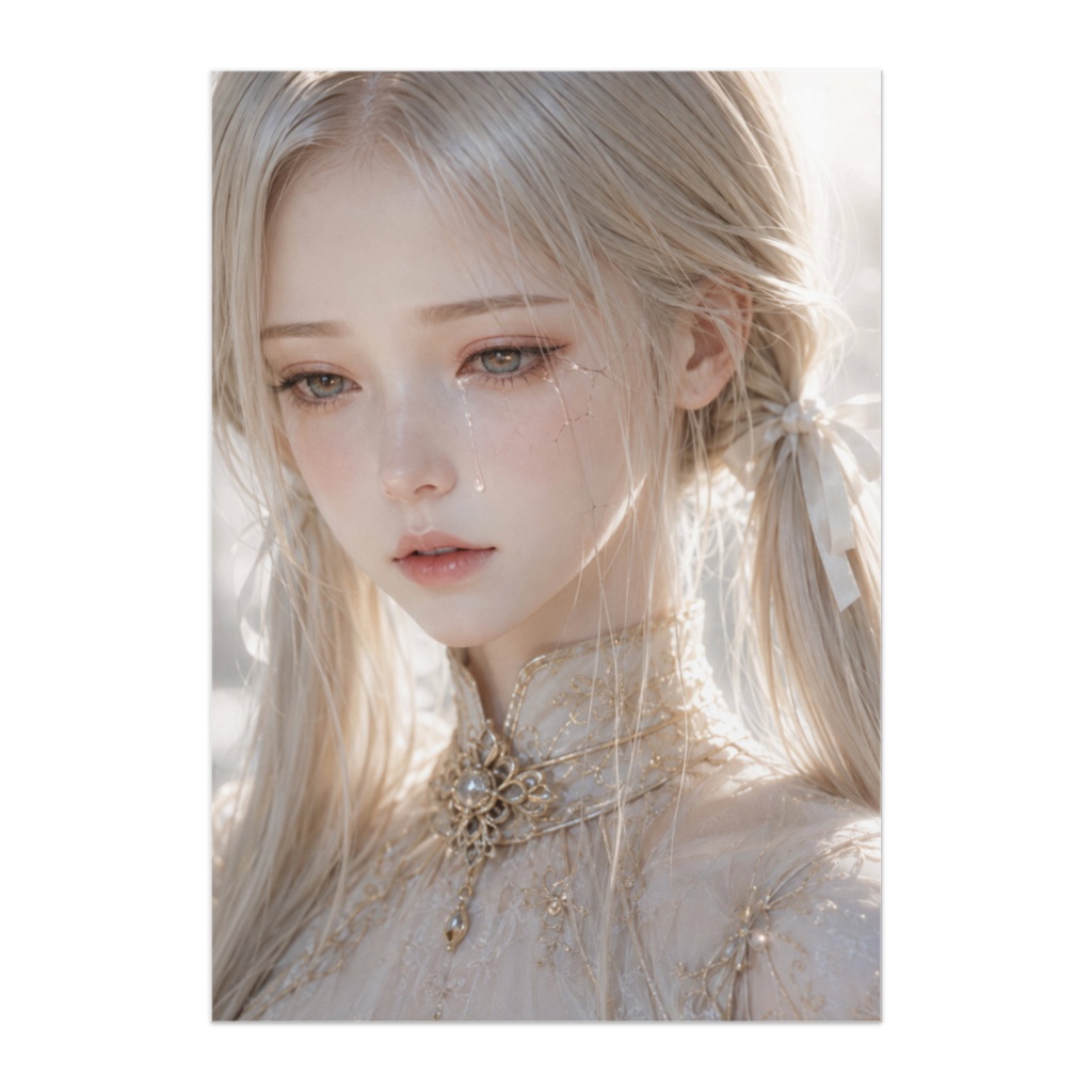White Museum Dolls – 涙のひび割れ