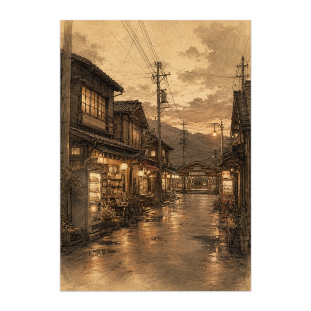 古い駅前通り