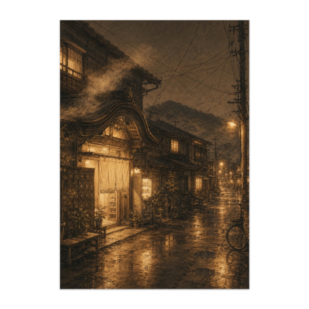 湯上がりの帰り道