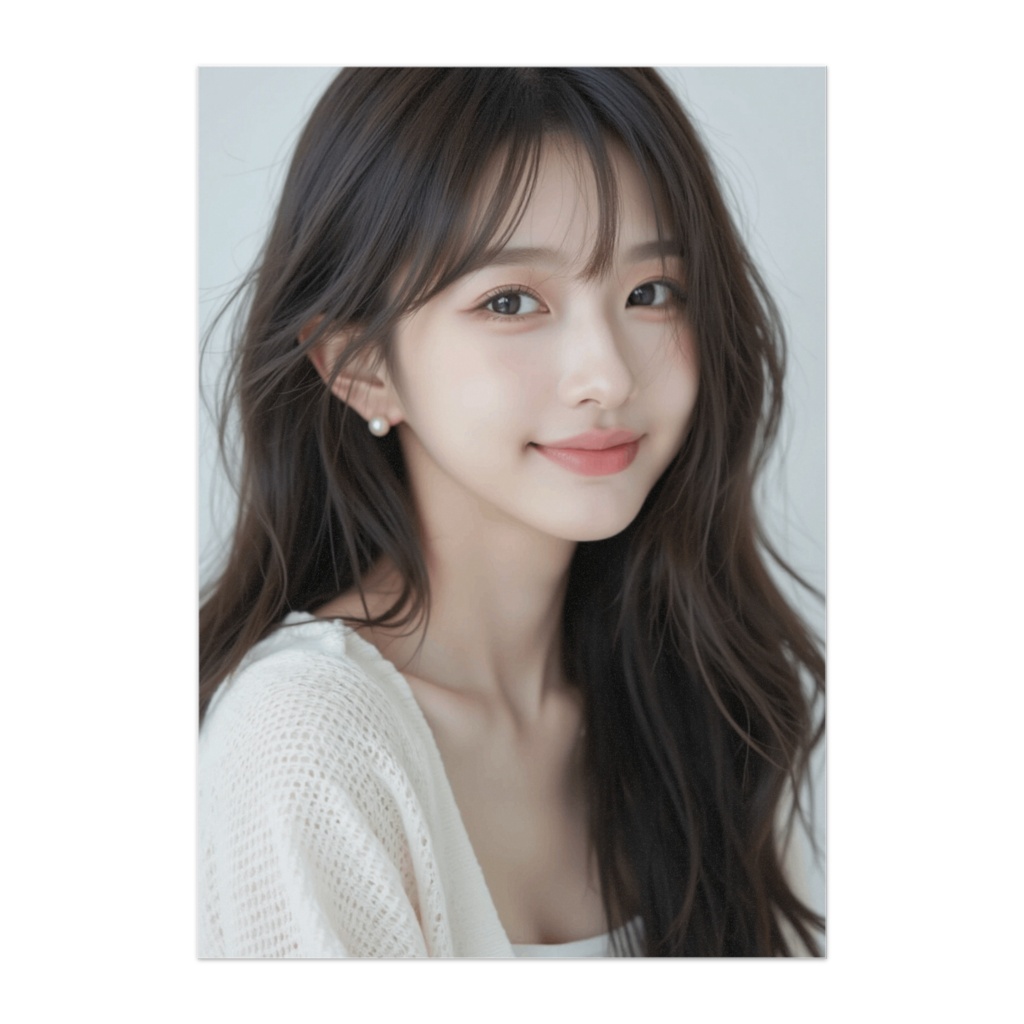 透明感スマイルの韓国風美女ポスター