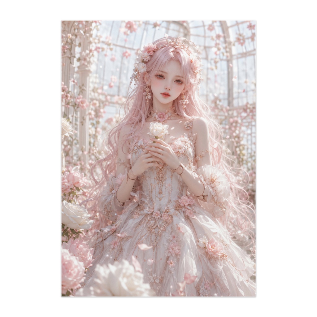 Flower Porcelain Dolls - Rose Garden