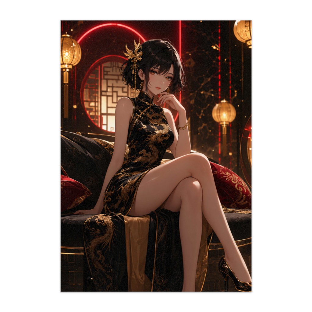 黒金龍華チャイナ