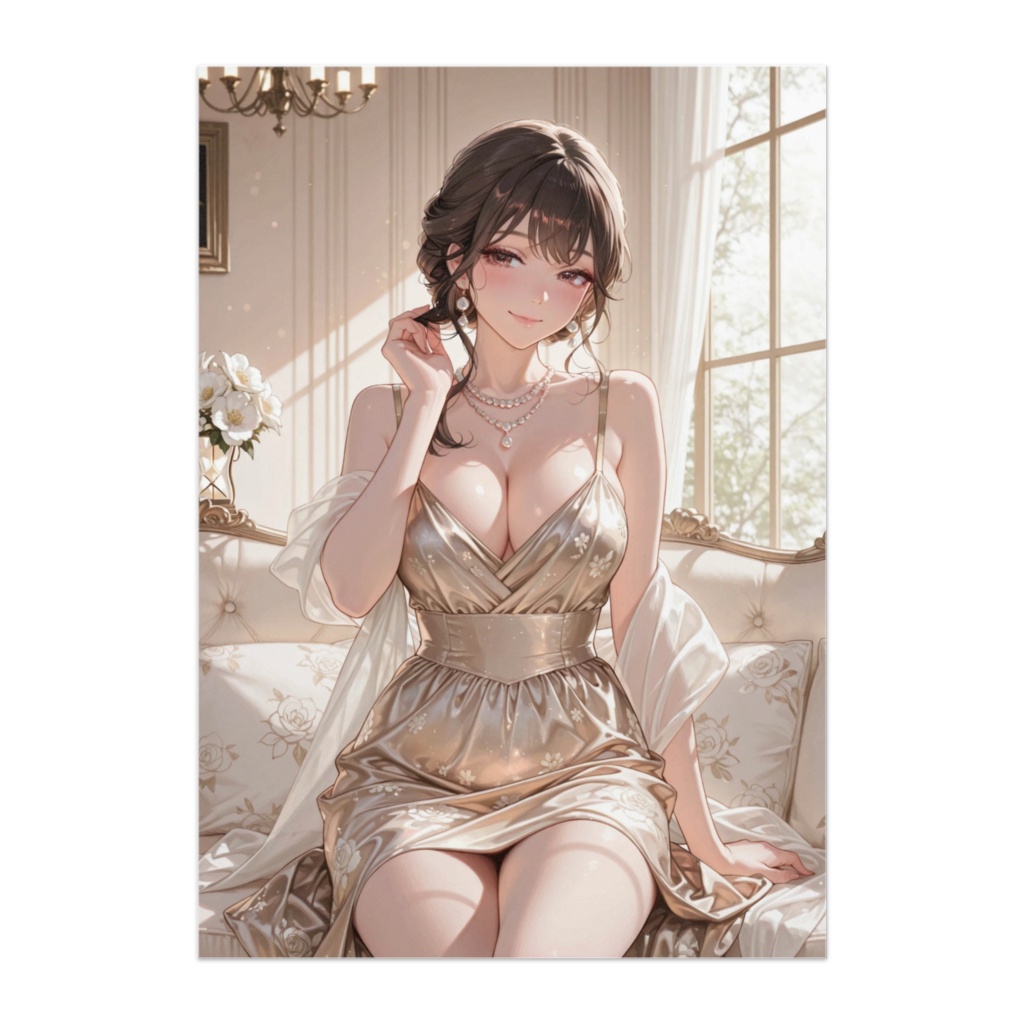 陽だまりラウンジのゴールドドレスレディ